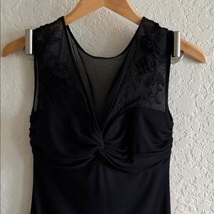 VTG Laundry By Shelli Segal Black Formal Dress Sz 2